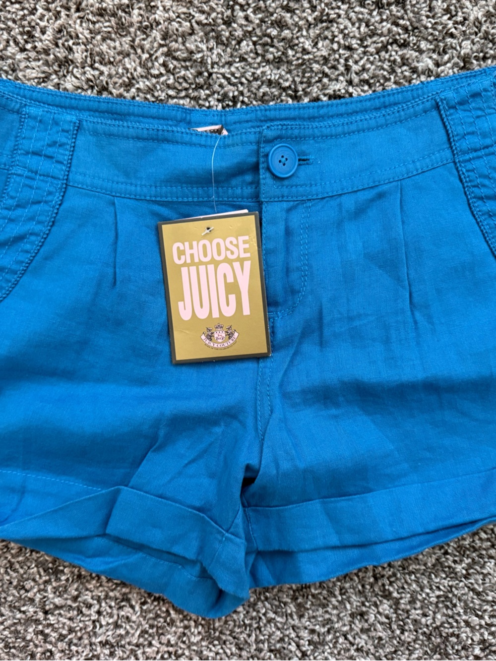 Juicy Couture Squash Linen Shorts NEW WITH TAGS